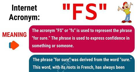 what does fs mean in slang|fs in the chat meaning.